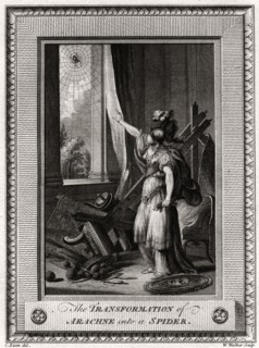 'The Transformation of Arachne into a Spider', 1775. Artist: W Walker