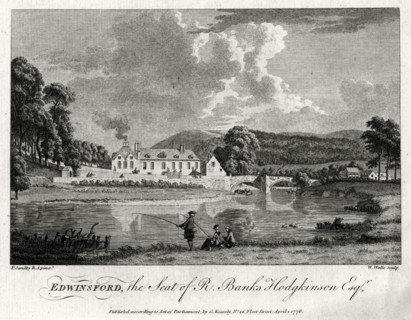'Edwinsford, the seat of R Banks Hodgkinson Esq', Carmarthenshire, 1776. Artist: William Watts