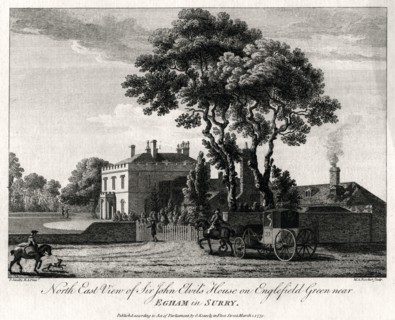 'North East View of Sir John Elvil's House on Englefield Green near Egham in Surry', 1775. Artist: Michael Angelo Rooker