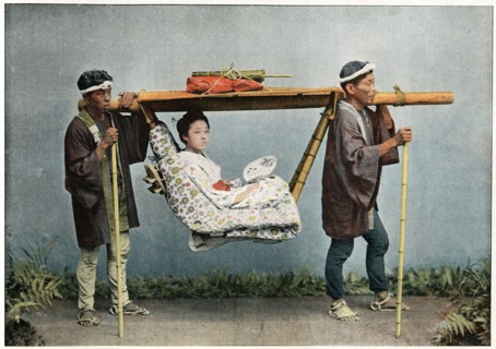 'La Kago, Transport of Japan', c1890. Artist: Charles Gillot