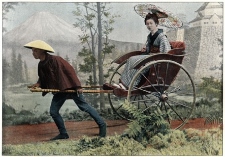 'Rickshaw, Carriage of Japan', c1890. Artist: Charles Gillot