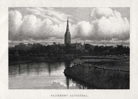 'Salisbury Cathedral', Wiltshire, England, 19th century. Artist: Unknown