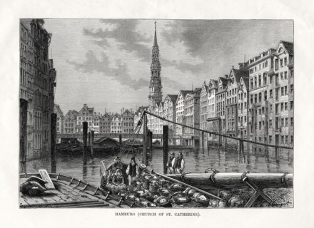 'Church of St Catherine, Hamburg', Germany, 1879. Artist: Unknown