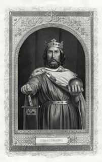 Charlemagne, king of the Franks, 1875. Artist: DJ Pound