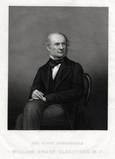 William Ewart Gladstone MP, British Liberal Prime Minister, 1880.Artist: DJ Pound