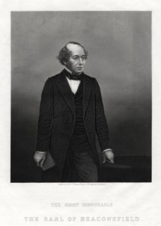 Benjamin Disraeli, Earl of Beaconsfield, Prime Minister, 1880. Artist: DJ Pound