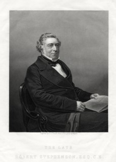 Robert Stephenson, English civil engineer, 1880. Artist: DJ Pound