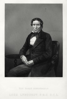 The Right Honourable John Singleton Copley, Lord Chancellor and politician, c1880. Artist: DJ Pound