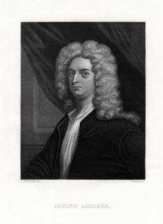 Joseph Addison, English politician and writer, 19th century.Artist: J Thurston
