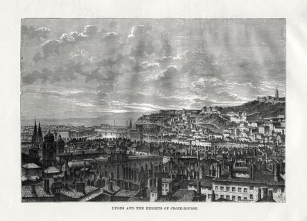 Lyon and the heights of Croix-Rousse, France, 1879. Artist: Hildibrand