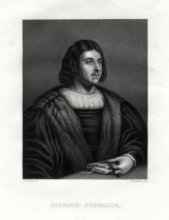 Giovanni Boccaccio, Italian author and poet, 19th century.Artist: Woodman