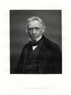 Thomas Macaulay, 1st Baron Macaulay, British poet, historian and politician, 19th century. Artist: C Cook