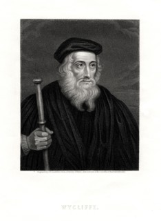 John Wycliffe, English theologian, 19th century. Artist: J Posselwhite