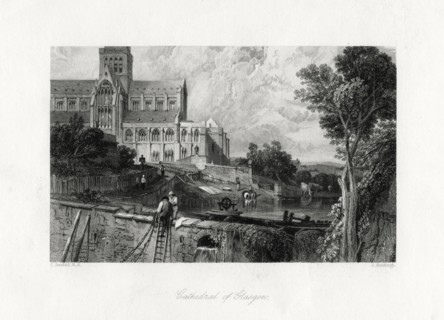 Glasgow Cathedral, Scotland, 19th century. Artist: J Horsburgh