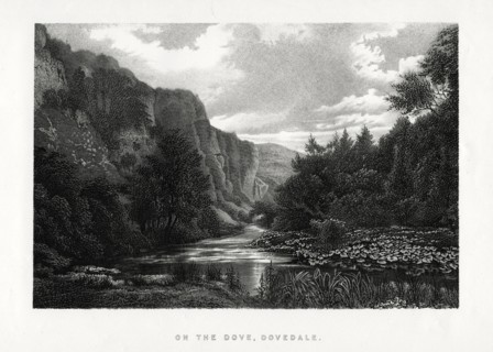 The Dove, Dovedale, Derbyshire, 1896. Artist: Unknown