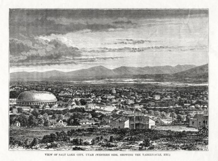 Salt Lake City, Utah, USA, 1877. Artist: Unknown