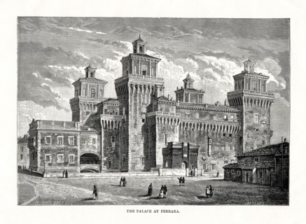 Castello Estense, Ferrara, Italy, 1879. Artist: Unknown
