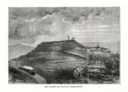 Mont Auxois and the statue of Vercingetorix, France, 1879. Artist: Unknown