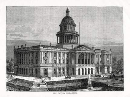 The Capitol, Sacramento, California, USA, 1877. Artist: Unknown