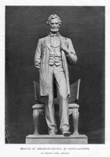 Statue of Abraham Lincoln, Lincoln Park, Chicago, 1887. Artist: Augustus Saint-Gaudens
