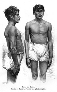 Mayan types, Yucatán, Mexico, 19th century. Artist: E Ronjat