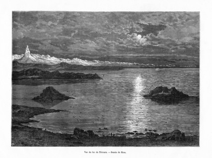 Lake Titicaca, South America, 19th century. Artist: Edouard Riou