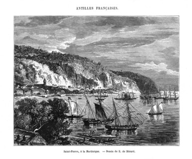 Saint Pierre, Martinique, 19th century. Artist: E de Berard
