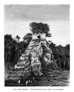 Mayan ruins, Tikal, Guatemala, 19th century. Artist: Alexandre de Bar