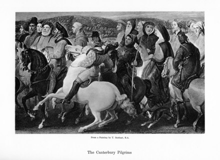 The Canterbury pilgrims, 19th century. Artist: Unknown