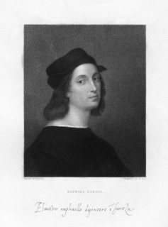 Raphael, Florentine master painter, (1834).Artist: W Holl
