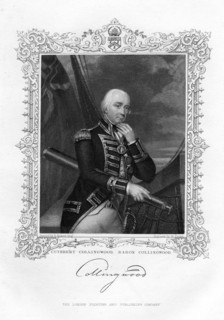 Cuthbert Collingwood, 1st Baron Collingwood, British admiral of the Royal Navy, 19th century.Artist: William Finden