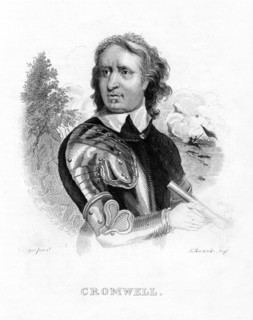 Oliver Cromwell, English military leader and politician, 19th century.  Creator: Edwards.