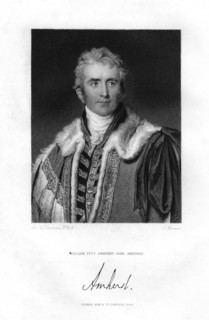 William Pitt Amherst, 1st Earl Amherst, Governor-General of India, 19th century.Artist: Freeman