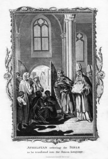'Athelstan ordering the Bible to be translated into the Saxon Language', (1796). Artist: Unknown
