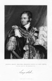 Leopold of Saxe-Coburg and Gotha, 1831.Artist: J Thomson