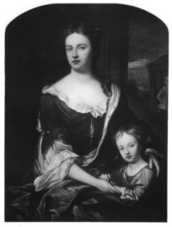 William, Duke of Gloucester, with his mother, Queen Anne, (1907). Artist: Unknown