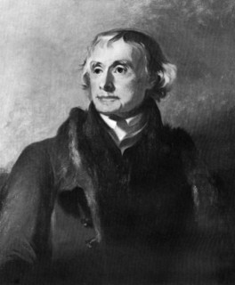 Thomas Jefferson, third President of the United States, 19th century.Artist: Thomas Sully