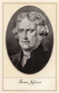 Thomas Jefferson, third President of the United States, (early 20th century). Artist: Gordon Ross