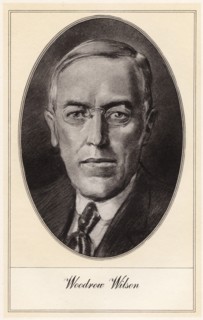 Woodrow Wilson, 28th President of the United States, (early 20th century). Artist: Gordon Ross