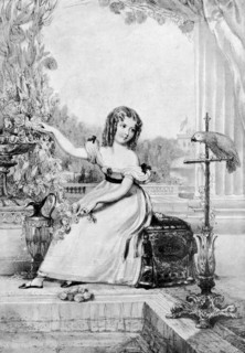 The Princess Victoria at the age of eleven years, (1901).Artist: John Hayter