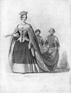 Queen Victoria as Queen Philippa at the Plantagenet Ball, Buckingham Palace, c1840s, (1901). Artist: Unknown
