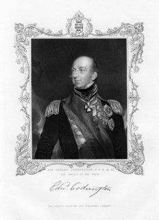 Sir Edward Codrington, British admiral, 19th century.Artist: J Cochran