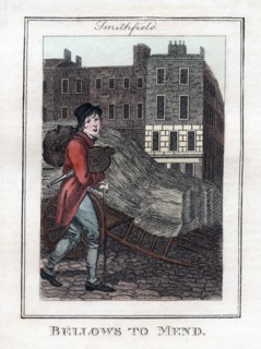 'Bellows to Mend', Smithfield, London, 1805. Artist: Unknown
