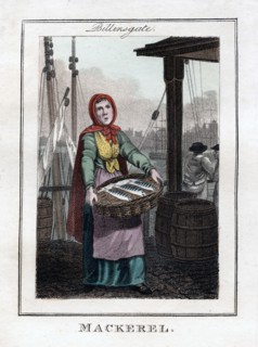 'Mackerel', Billingsgate, London, 1805. Artist: Unknown