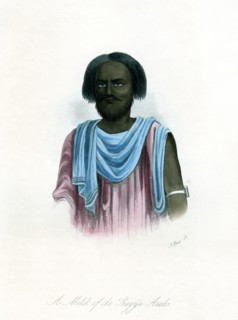 'A Melik of the Shegyia Arabs', c1840.Artist: J Bull