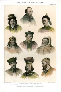 'Ethnology, Races of Man', 1800-1900.Artist: R Anderson