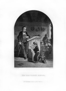 'The Old Hedge School', 1872.Artist: C Burt