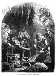 'Captain Kidd Burying his Treasures', 1872. Artist: Unknown