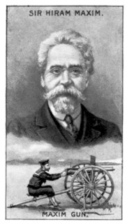 Sir Hiram Stevens Maxim, inventor of the Maxim Gun, (c1924). Artist: Unknown