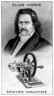 Elias Howe, American sewing machine pioneer, (c1924). Artist: Unknown